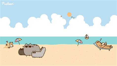 Pusheen Zoom Backgrounds | Cute laptop wallpaper, Background, Cute desktop wallpaper