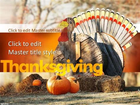 Thanksgiving Turkey PowerPoint Background and PowerPoint Template for…