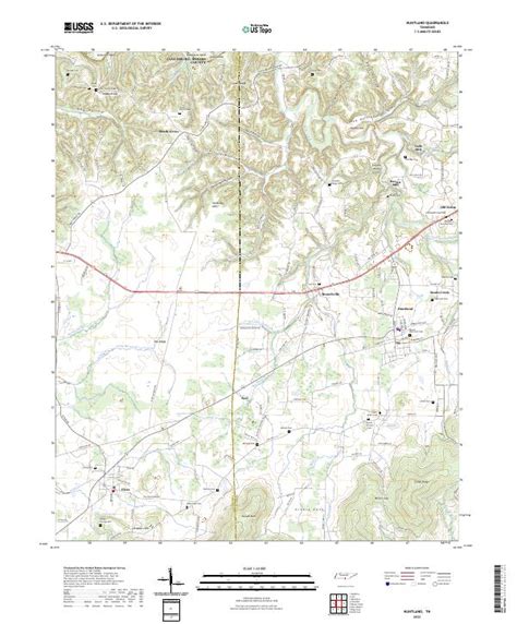 US Topo 7.5-minute map for Huntland TN – American Map Store