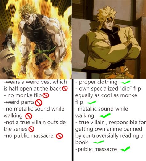 Evil OVA dio vs LGBTQ activist dio | /r/ShitPostCrusaders/ | JoJo's Bizarre Adventure | Know ...