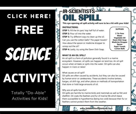 Oil Spill Experiment for Kids | Little Bins for Little Hands