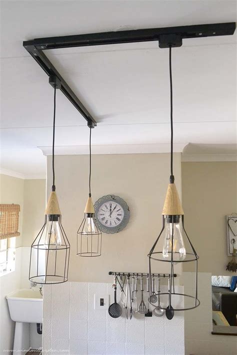 How to DIY a Caged Pendant Track Light - Windmill & Protea