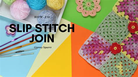 How To Crochet the Slip Stitch Join - Sunflower Cottage Crochet