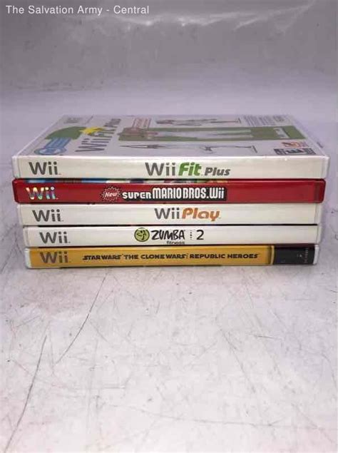 Nintendo Wii Fit Plus New Super Mario Bros. Video Games Lot Of 5 ...