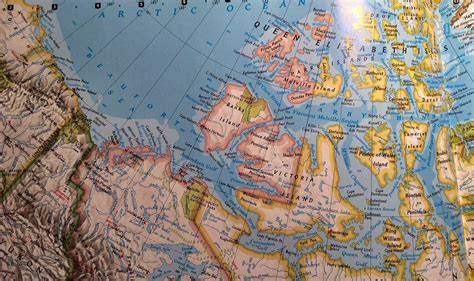 map of Arctic coast from Tuk to Taloyoak – DEW Line Radar Sites 1961-63