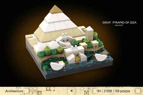 LEGO MOC Mini 21058 Great Pyramid of Giza by christromans | Rebrickable - Build with LEGO