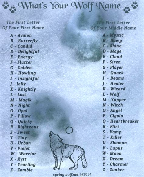 What's Your Wolf Name | Wolf name, Funny name generator, Funny names