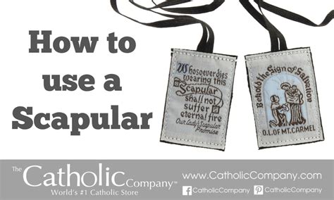 How to Use the Scapular | The Catholic Company