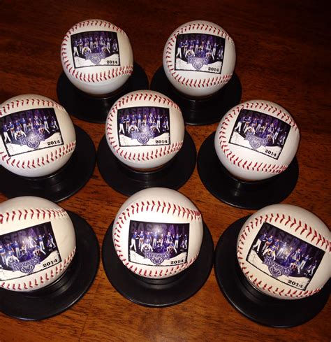 Love these personalized team balls done by Get on the Ball Photos! | Baseball gifts, Baseball ...