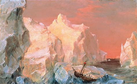 Icebergs and Wreck in Sunset - Frederic Edwin Church - WikiArt.org - encyclopedia of visual arts