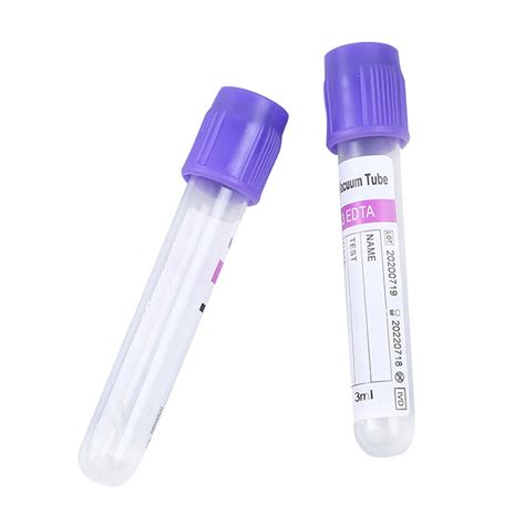 Purple Top EDTA Blood Collection Tubes for Lab Blood Collection from ...