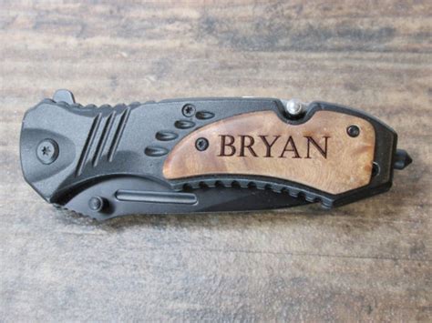 Spring Assisted Pocket Knife Personalized Pocket Knife - Etsy