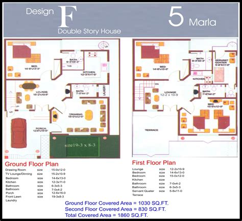 5 Marla house Plans – Civil Engineers PK