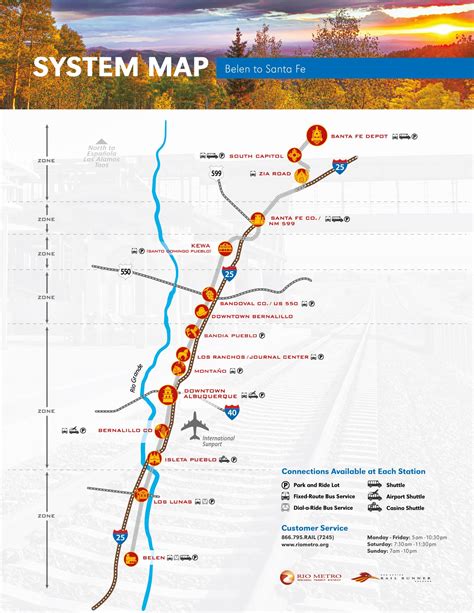 Rail Runner System Map | Rio Metro Regional Transit, NM