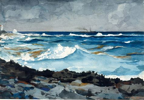 Winslow Homer Watercolor Reproductions. Shore and Surf