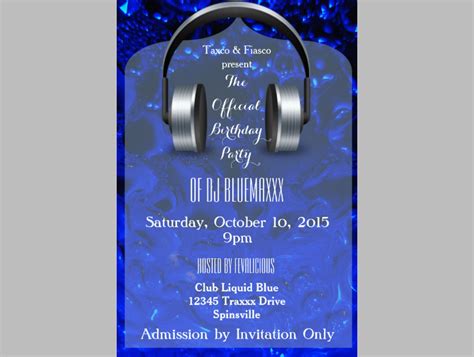 Dj Party Invitation - 16+ Examples, How to Create, Tips