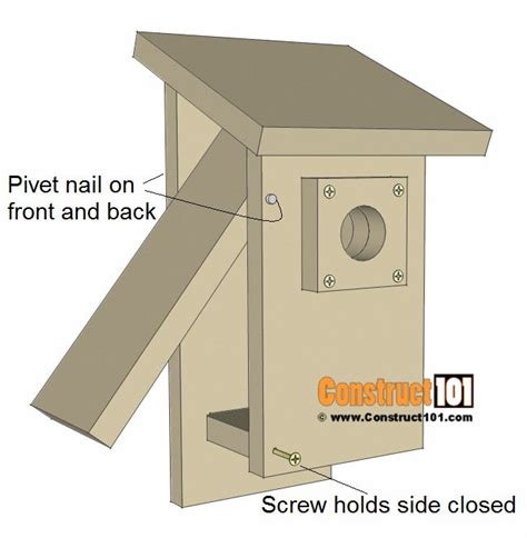 Bluebird House Plans - Free PDF Download - Construct101 | Bluebird ...