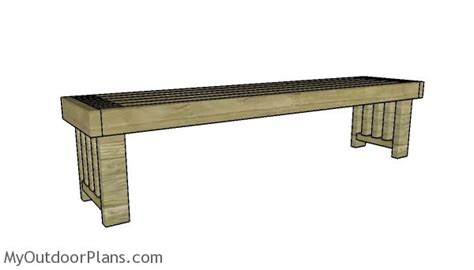 Simple 2×4 bench plans | MyOutdoorPlans