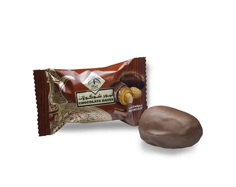 Dates with Milk chocolate and Almond 100 gms - تمور سيافا