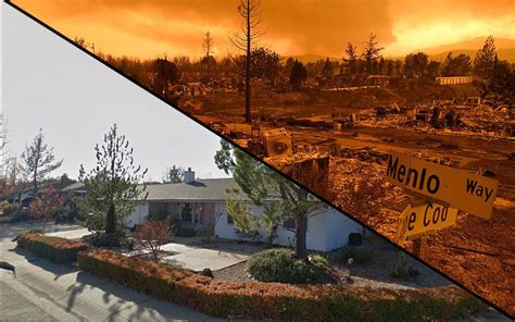 California Wildfires: Before And After Images Capture Terrifying ...