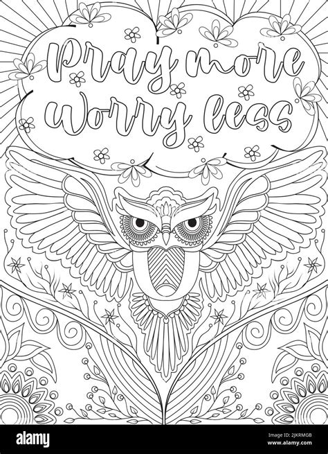 An owl surrounded by flowers and plants with doodle elements and inspirational message - great ...
