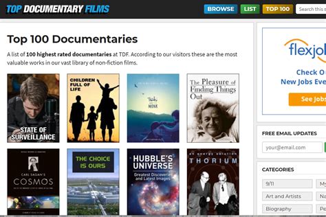 Top Documentary Films Offers Free Films Online