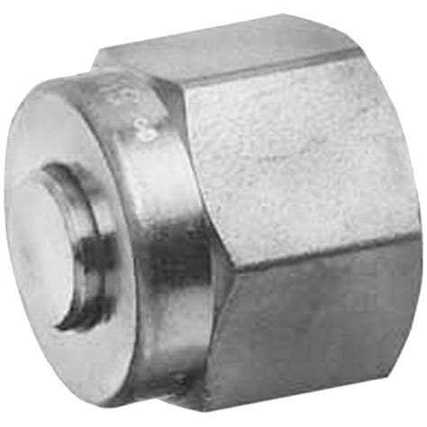 Ideal Vacuum | Swagelok Tube Fitting, 1/2 in Plug, Stainless Steel, Gaugeable, 1 each, PN: SS-810-P