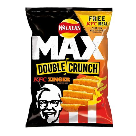 Walkers Max Double Crunch KFC Zinger Potato Chips – 70g - Snackmoon