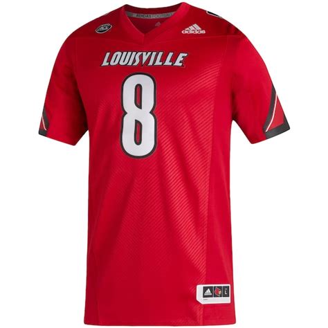 Lamar Jackson College Jersey - Louisville Cardinals 8 Lamar Jackson Red Men Ncaa College ...