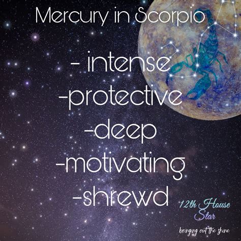 Mercury in Scorpio