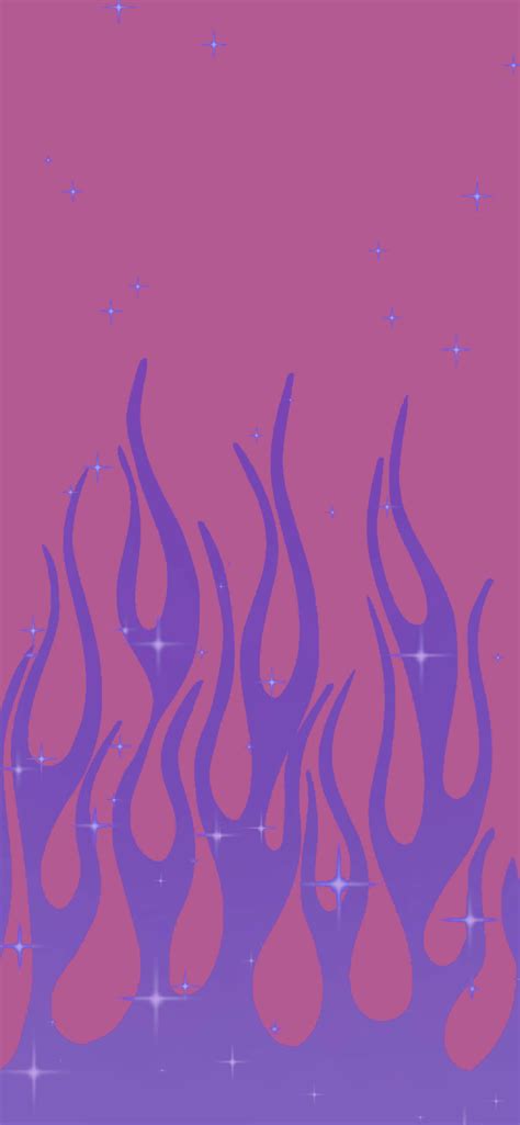 Pink and Purple Flame Wallpapers - Aesthetic Purple Wallpaper iPhone