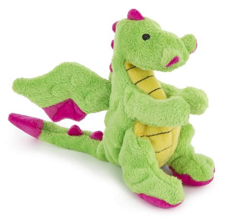 goDog Chew Guard Technology Plush Dragon Dog Toy, Small, Bright Green - Walmart.com - Walmart.com