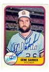 Gene Garber autographed baseball card (Atlanta Braves) 1981 Fleer #249