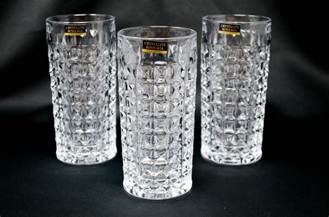 Crystal Glass Water Glasses Set of 6 Highball Glasses 8oz - Etsy Australia