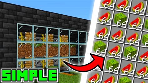 🦅 Minecraft Bedrock: EASY MELON FARM TUTORIAL 1.19! - YouTube