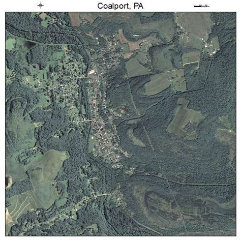 Aerial Photography Map of Coalport, PA Pennsylvania