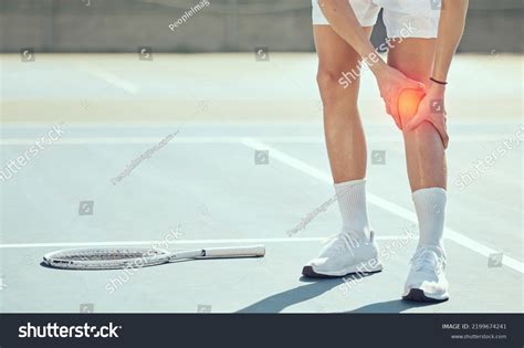 Tennis Athlete Legs Knee Pain Injury Stock Photo 2199674241 | Shutterstock