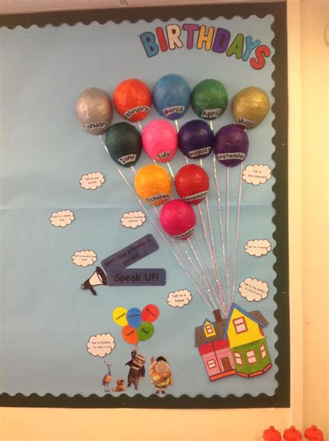 Up birthday display! | Primary classroom displays, Birthday display, School displays