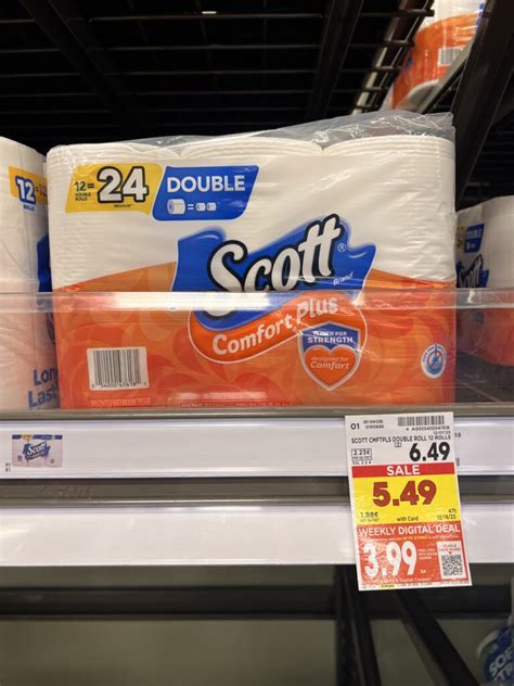 Scott Comfort Plus TP as low as $3.99! - Kroger Krazy