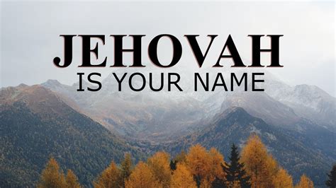 Jehovah Is Your Name -Ntokozo Mbambo | Benjamin Dube | Worship ...