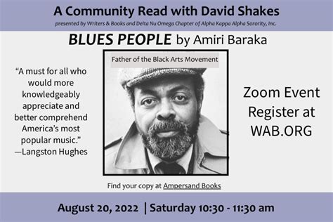 Evolution Community Read: Amiri Baraka’s "Blues People: Negro Music in White America" - Just ...