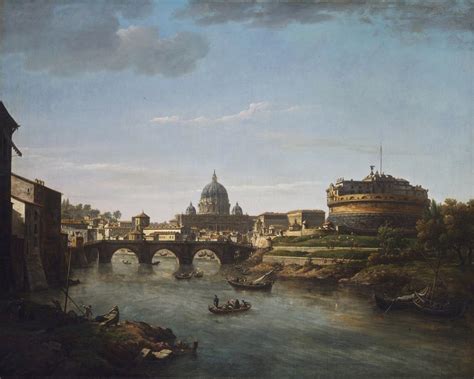 View of Rome from the Tiber Painting | William Marlow Oil Paintings