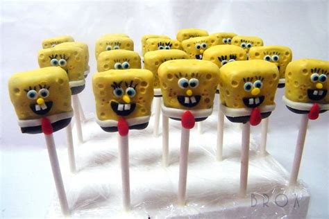 spongebob cake pops | Spongebob cake, Birthday cake pops, Spongebob squarepants cake