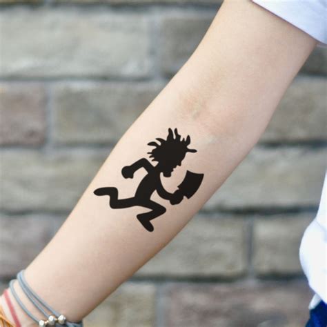 Juggalo Hatchet Man Temporary Tattoo Sticker - OhMyTat