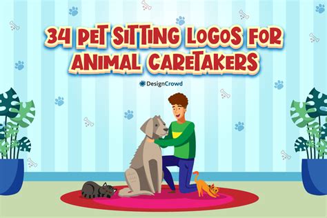 34 Pet Sitting Logos for Animal Caretakers