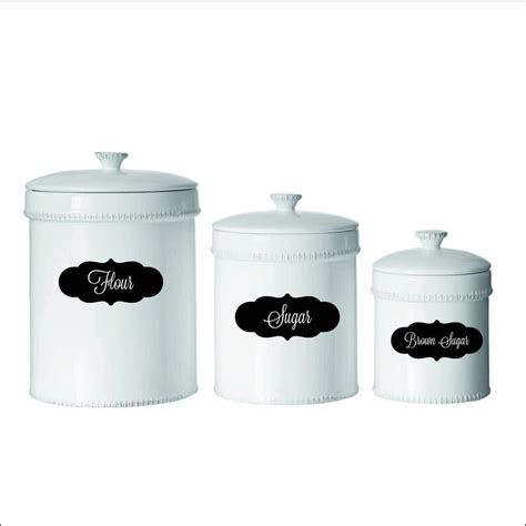 Kitchen Canister Labels Kitchen Canister Decals Kitchen - Etsy