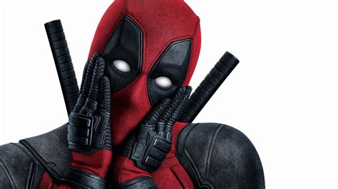 Download "Deadpool shows his funny side in this hilarious photo!" Wallpaper | Wallpapers.com