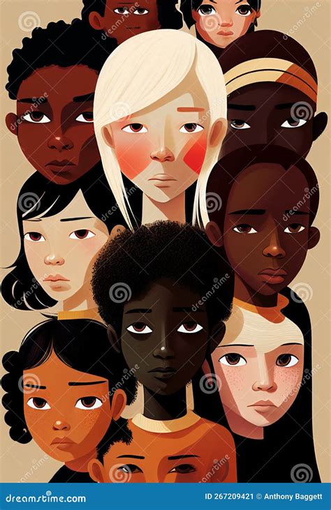 Diverse Multiracial And Multicultural Group Of People. Men And Women Of Different Ages And Races ...