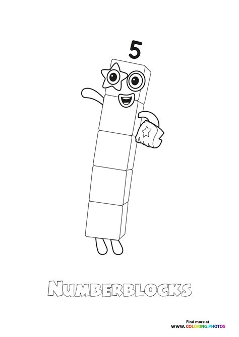 Numberblocks - Coloring Pages for kids | 100% free print or download