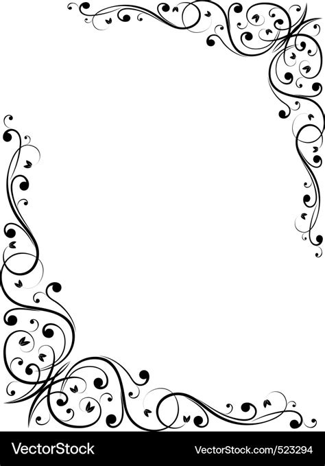 Simple abstract floral bw pattern Royalty Free Vector Image